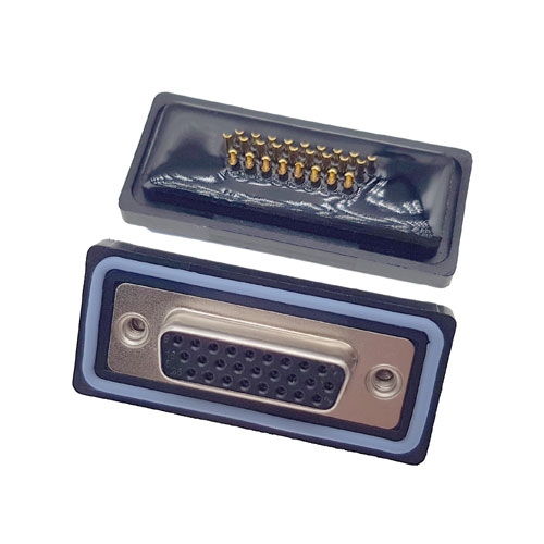 D-SUB-26P母頭焊線式高密度防水車針連接器 D-SUB-26P母頭焊線式高密度防水車針連接器
