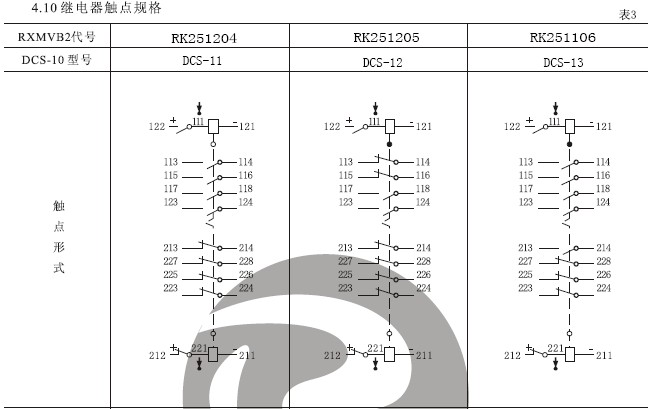 DCS-11雙位置繼電器結構，外形尺寸及安裝開孔圖。